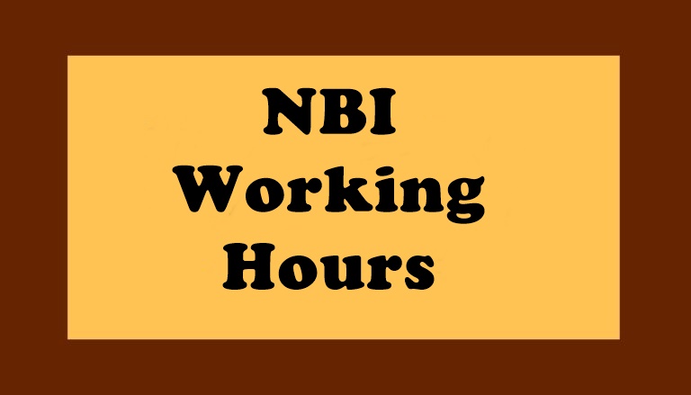 NBI Working Hours