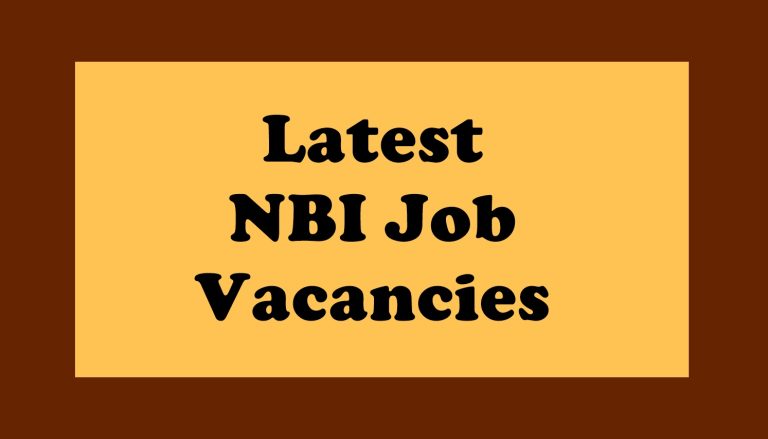 NBI Job Vacancies